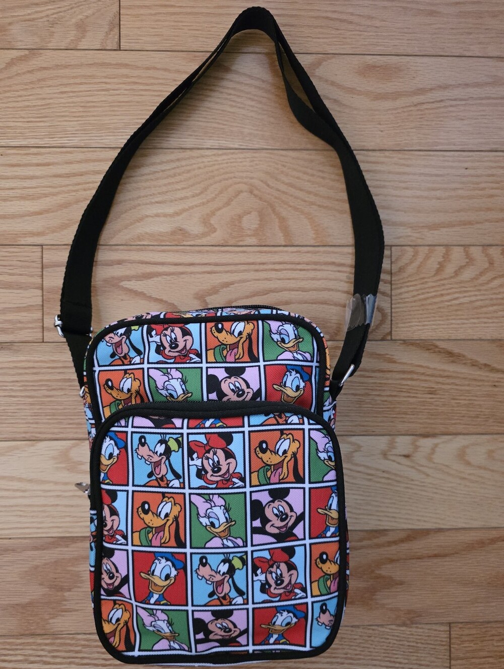 Disney Character Grid Messenger Bag, Multi- Colour